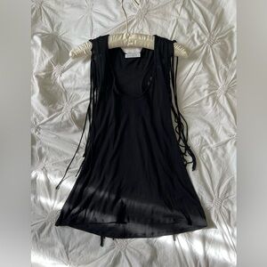 Next Time Made in Italy Black Racerback Tank Top